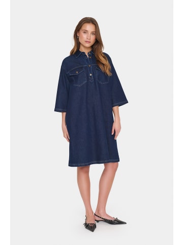 SAINT TROPEZ Denimkleid LoesaSZ A-shape in Dark Blue Denim