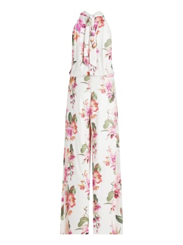 Vera Mont Jumpsuit mit Blumenprint in Cream/Rosé