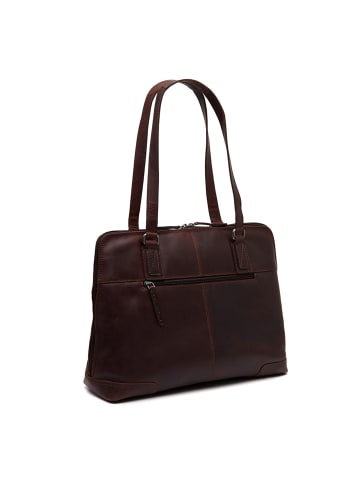 The Chesterfield Brand Branson Schultertasche Leder 37 cm Laptopfach in brown