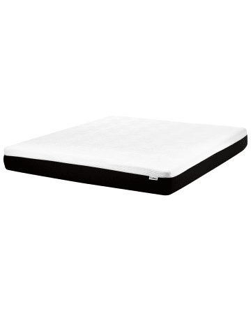 Beliani Matratze COZY in Weiß/Schwarz - (W) 180 x (H) 25 x (L) 200 cm