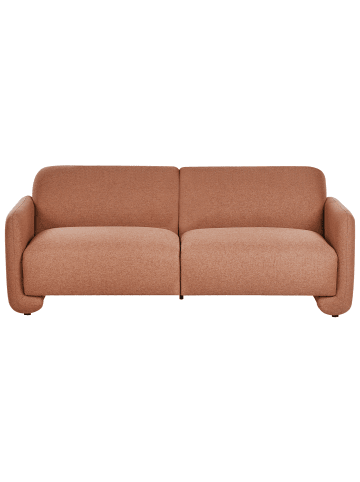 Beliani 3-Sitzer Sofa SALAND in Braun - (W) 202 x (H) 82 x (L) 82 cm