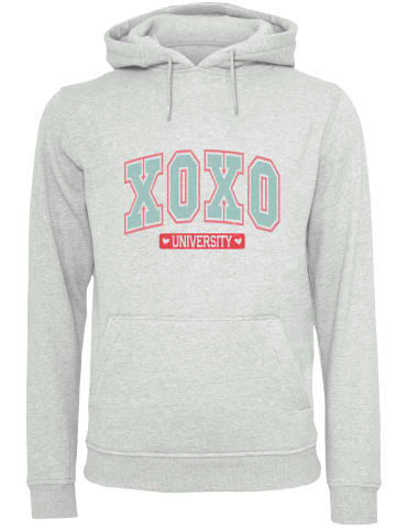 F4NT4STIC Hoodie XOXO University Valentinstag in grau meliert
