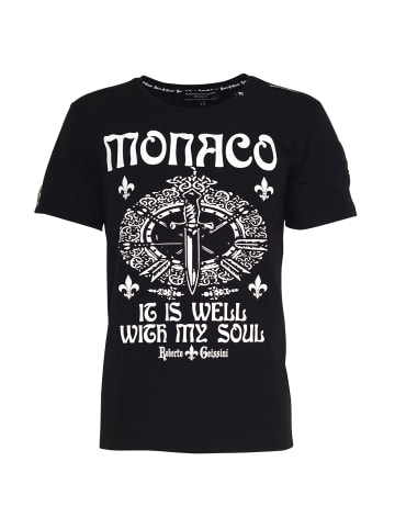 Roberto Geissini Monaco T-Shirt Schwarz