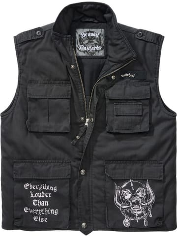 Brandit Weste "Motörhead Ranger Vest" in Schwarz