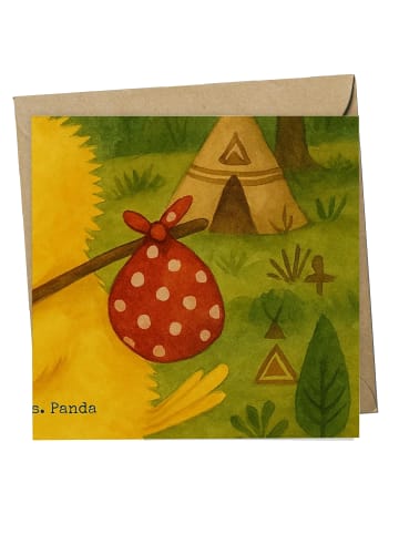 Mr. & Mrs. Panda Einladungskarte Küken Wander Design ohne Spruch in Weiß