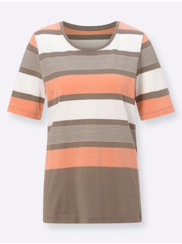 WITT WEIDEN Shirt in lachs-geringelt