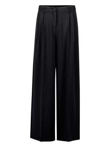 Zero Bundfaltenhose aus Viskose-Mix 32 Inch in Black Beauty