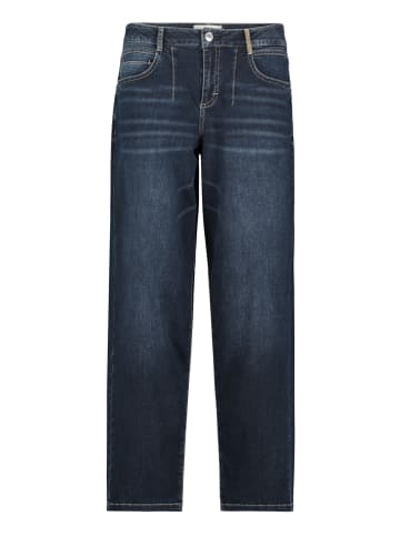 CARTOON Used Look-Jeans mit Waschung in Dunkelblau