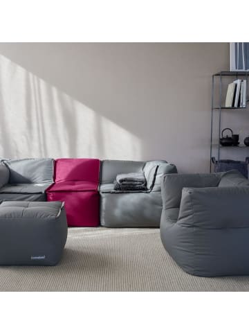 Lumaland LUMALAND Sitzsack-Sofa Ecke - Kombinierbar mit Modularem System - 340 L - Rotwei