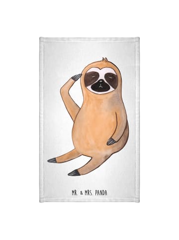 Mr. & Mrs. Panda Gästetuch Faultier Vogel ohne Spruch in Weiß