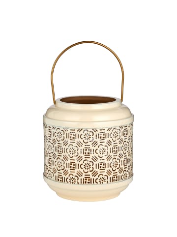 Butlers Laterne WABI SABI Blumen in Creme