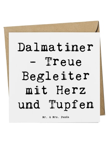 Mr. & Mrs. Panda Deluxe Karte Spruch Dalmatiner Herz mit Spruch in Weiß