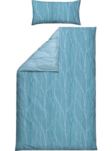 REDBEST Microfaser-Satin, Microfaser Wendebettwäsche in blau