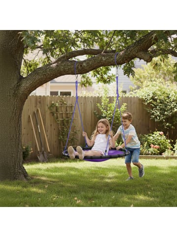 relaxdays Nestschaukel in Lila - Ø 120 cm