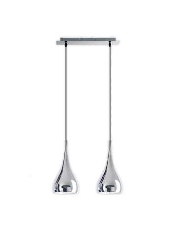 näve Pendelleuchte "STYLE" in chrome - (L)16 cm x (B)16 cm x (H)140 cm