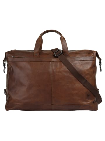 Bodenschatz Reisetasche echt Leder in cognac