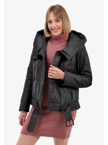 Felix Hardy Lederjacke in Schwarz