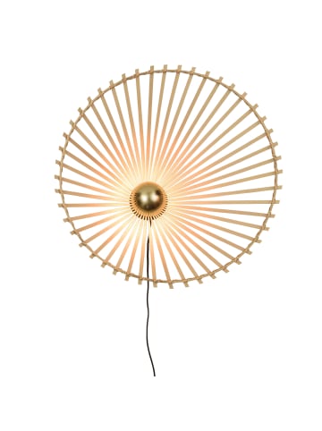 GOOD&MOJO Wandlampe Bromo - Bambus - Asymmetrisch - Ø60cm