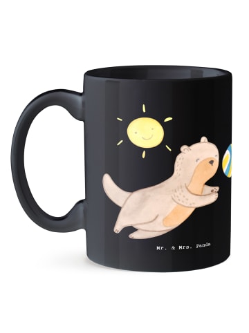 Mr. & Mrs. Panda Tasse Volleyball Sprung mit Spruch in Schwarz