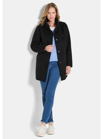 GOLDNER Kurzgröße:  Outdoorjacke Stepp-Winterjacke mit Kapuze in schwarz