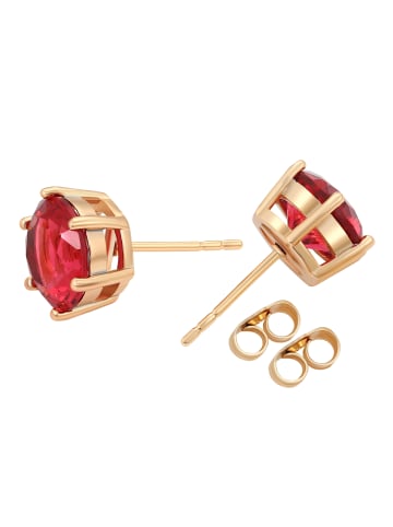 NAEMI Women Earrings in Rose Gold Red