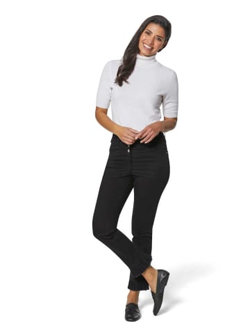MADELEINE Jeans mit Plissee-Saum in black