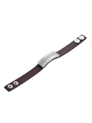 Adeliás Unisex Armband aus Leder 22 cm in braun