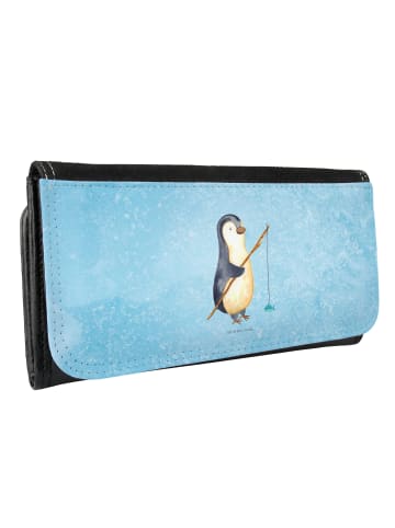 Mr. & Mrs. Panda Wallet Pinguin Angler ohne Spruch in Eisblau