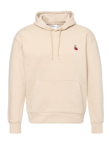 Mikon Hoodie Herz in Beige