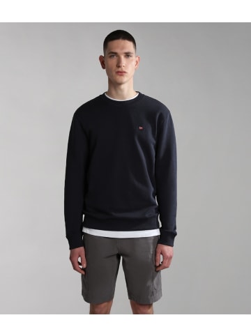 Napapijri Pullover "Balis Crew Sum 2" in Blue Marine