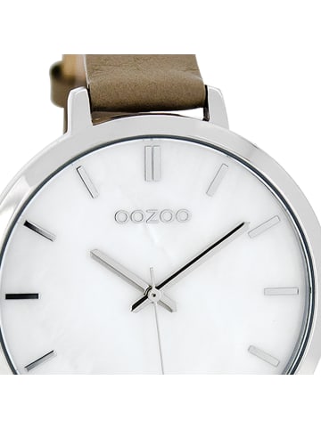 Oozoo Analog-Armbanduhr Oozoo Timepieces beige mittel (ca. 38mm)