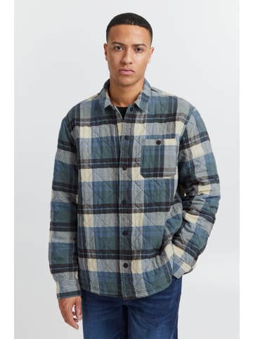 BLEND Langarmhemd Shirt 20714332  Gestepptes Hemd mit Karo-Muster in Grün