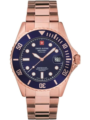 Swiss Alpine Military by Grovana Analoguhr für Herren in gold