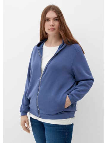 TRIANGLE Sweatshirt Jacke langarm in Blau