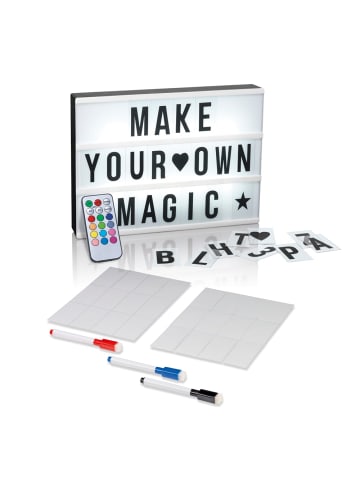 EASYmaxx EASYmaxx LED-Leuchtkasten mit 173 Buchstaben & Symbole inkl. Schreib-Set (3 Stif