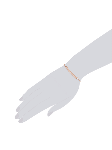 Lulu & Jane Armband aus Messing Zirkonia in roségold