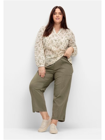 sheego Weite 7/8-Hose in khaki