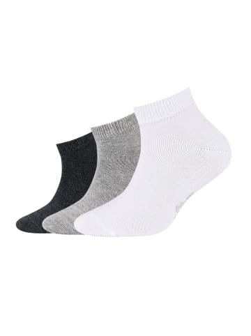 S. Oliver Socken 3er Pack in Grau/Weiß