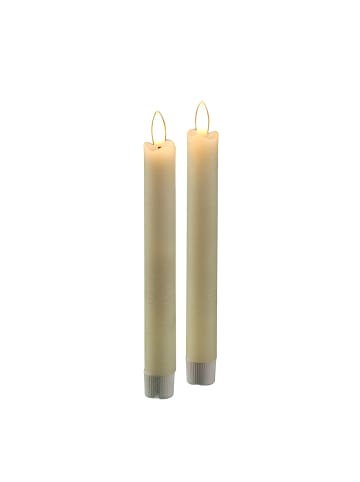 Ambiente Haus LED Stabkerzen 2er Set 20cm (FB 51018) in Antikweiss