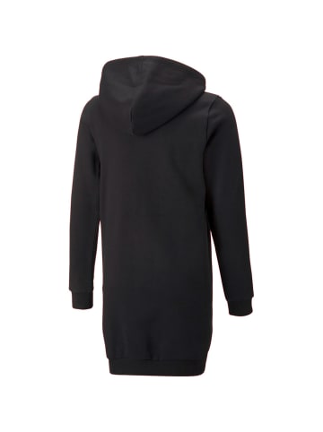 Puma Bodywear ESSENTIALS LOGO HOODED DRESS FL in Schwarz