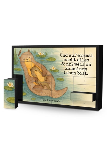 Mr. & Mrs. Panda Adventskalender Otter Kind Design mit Spruch in Weiß