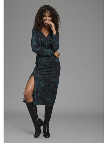 Bruno Banani Jerseykleid in petrol-gemustert