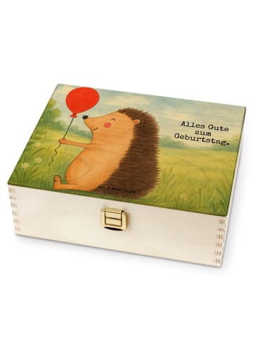 Mr. & Mrs. Panda Tee Box Igel Luftballon Design mit Spruch in Weiß