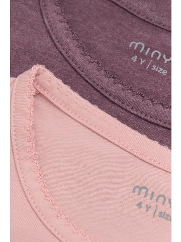 Minymo T-Shirt MINYMO - MIBasic 33 - T-shirt (2-pack) - 3933 in rosa