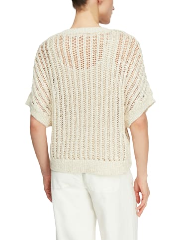 comma Grobstrickpullover in beige silber - 0001