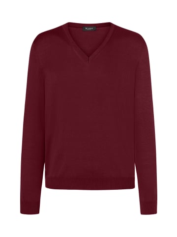 März V-Pullover Superwash Classic Fit in Bordeaux