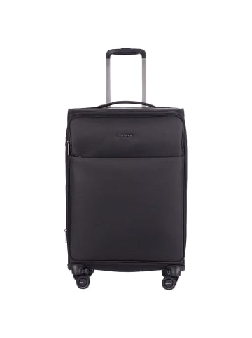 Stratic Light + -4-Rollen-Trolley 68 cm erw. (dark red) in schwarz