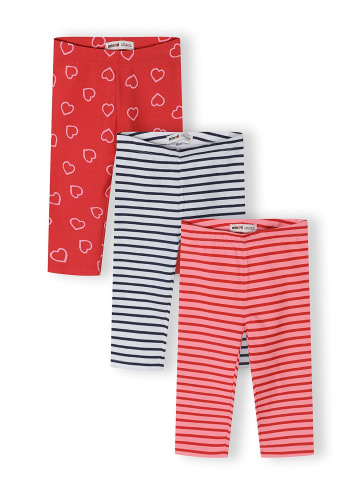 Minoti 3-er Pack Leggings 30LEGGING102 in rot