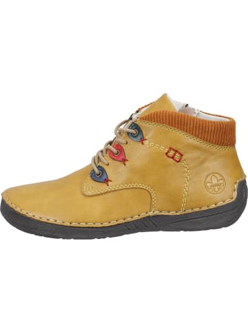 rieker Schnürstiefeletten in miele/atlantic/flamme/peacock