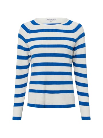 Marie Lund Strickpullover in blau weiß - 0001